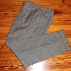 Men’s black houndstooth dress pants